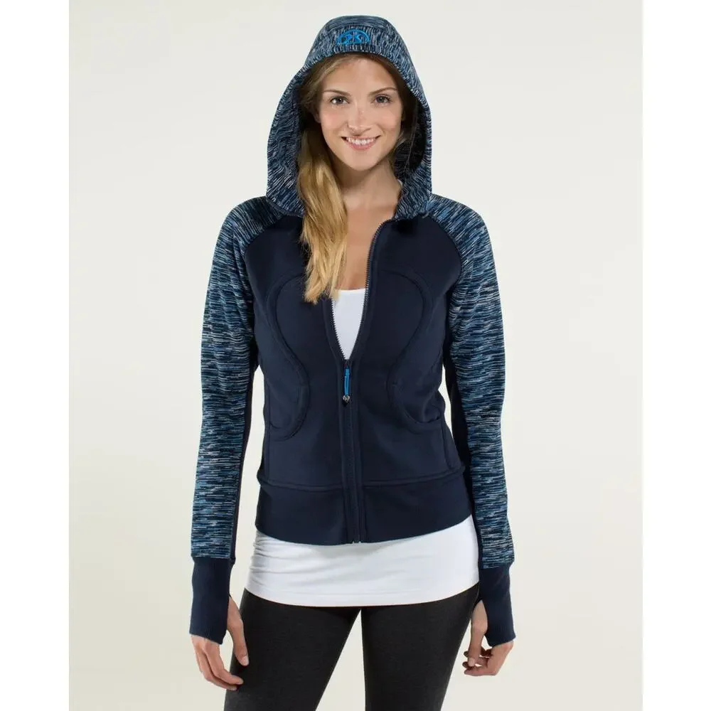 Lululemon Scuba Hoodie 10 Inkwell / Wee Are From Space Printed October Inkwell